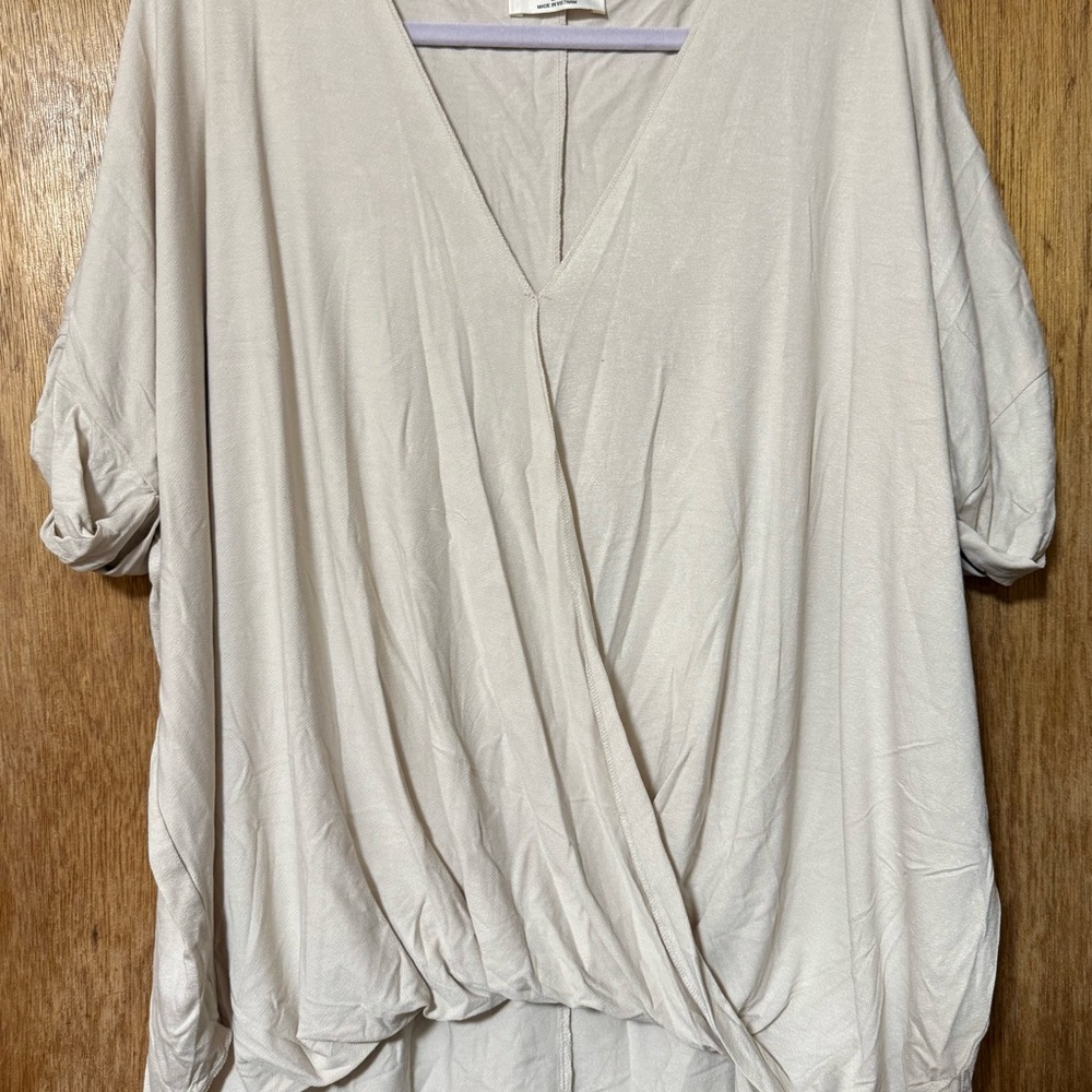 Elegant Cream Women's Top